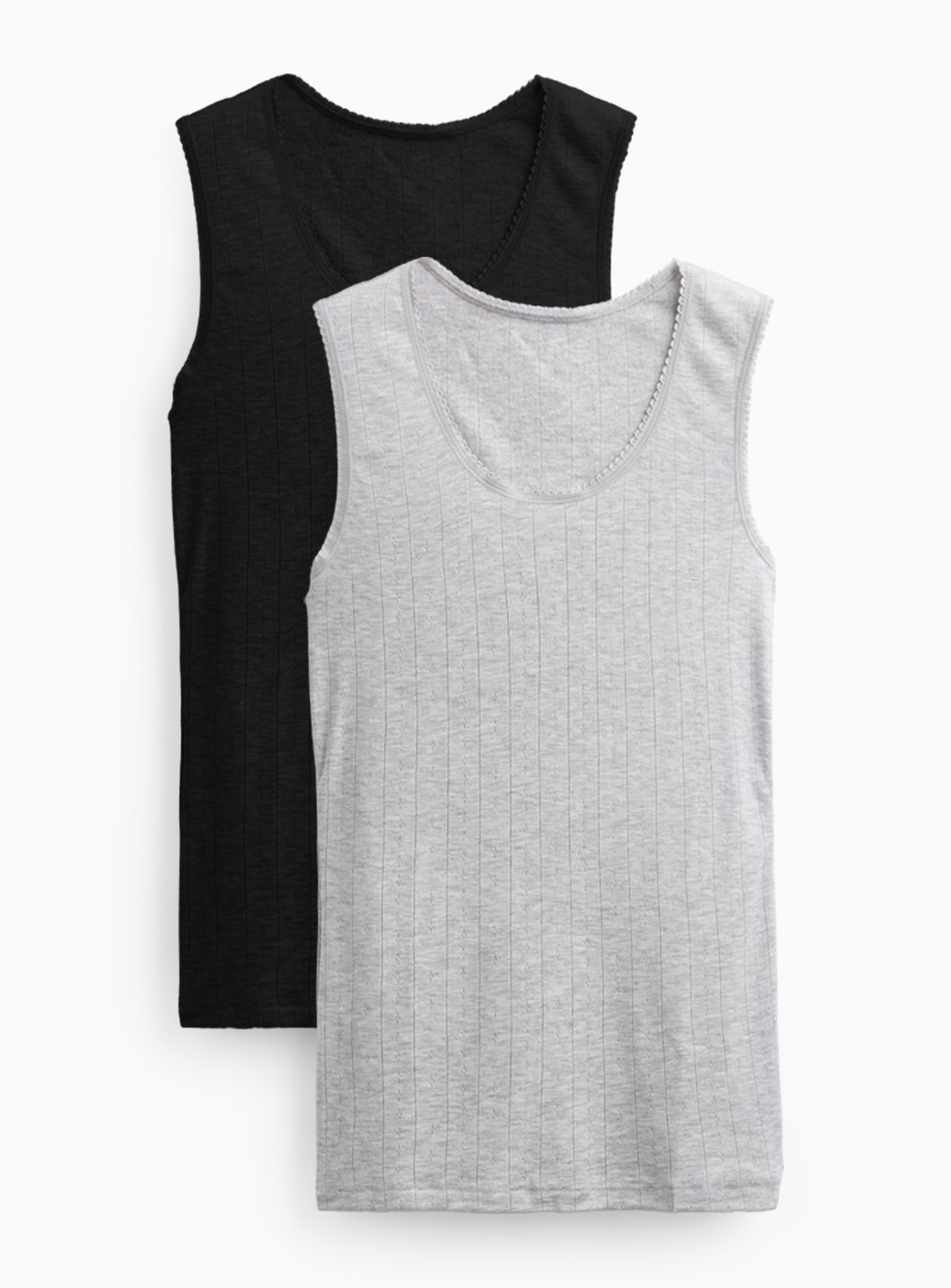 Charcoal & Grey Thermal Vest 2-Pack M - Image 3 thumbnail